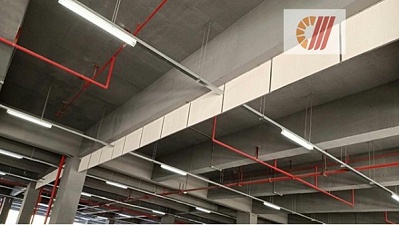 广东 |广州·东圃巴士总站使用大川专利风管材料-SWG镁质高晶挡烟垂壁
